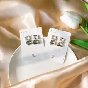 [에이치플러스몰]쥬얼리 귀걸이 악세사리 드롭귀걸이 크리스탈 은침 패