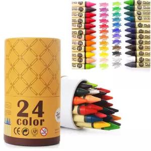 잘써지는 물로 지우는 워셔블 크레용 24색 어린이집선물 어린이집교구 유아크레용 미술교육