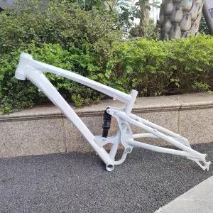 자전거프레임 Kalosse 190mm 드롭아웃 스노우 자전거 프레임 26x4.8인치 풀 서스펜션 알루미늄 합금 팻