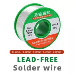무연납 실납 납땜 와이어 무연 솔더 0.6-2.0mm 100g 수리용 고순도 주석 와이어PCB 낮은 융점 Tin99.3%