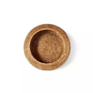 미얀마 라탄 딥 라운드 트레이 대형