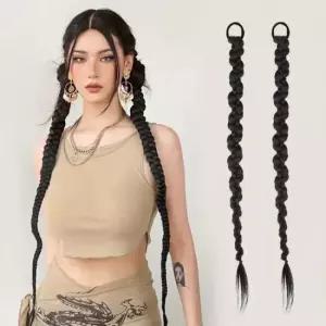 고전가발 롱 댕기머리 밴드 부분가발 SD-230331