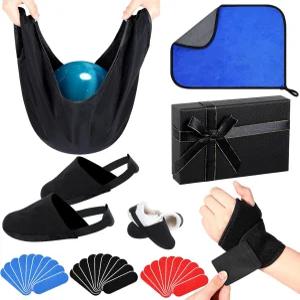 가이저레일리 36개 볼링공 기본 액세서리 키트 선물 손목 지지대 볼링 엄지 테이프 신발 보호대 커버 볼