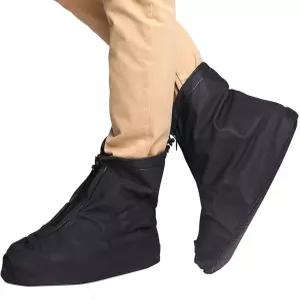 세픽빈 방수 신발 커버 지퍼가 달린 재사용 가능한 접이식 미끄럼 방지 바닥 오버슈즈 비와 진흙 속을 걷는