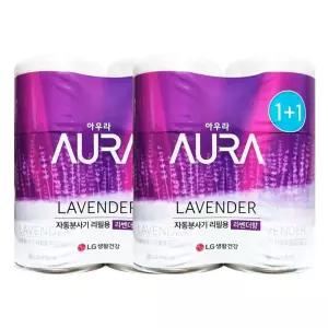 아우라 방향제 자동분사 리필 라벤더 280mLx2입 2개