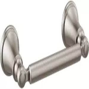 델타 우드허스트 1팩 화장지 홀더 브릴리언시 스테인리스 스틸 티슈 롤 욕실 정리 및 수납 회전 벽