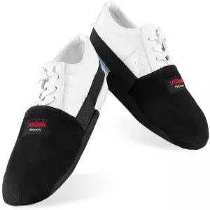 비스만 볼링화 슬라이더 커버 2피스 조절 가능한 밑창 슬라이드 대부분의 남녀용 액세서리 블랙