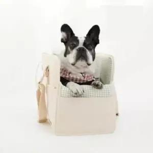 [반려] 강아지 점보 산책용 이동 가방 아이보리