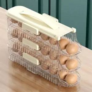 3단 계란케이스 슬림형 24구 자동슬라이딩 비타리토