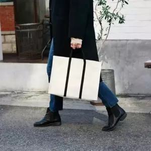 여성 탑핸들 크로스 토트백 서류가방 여대생 캔버스 회사원소지품가방