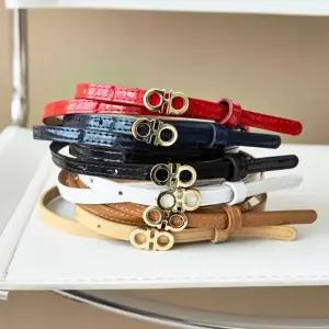 안경모양 버클 포인트 여성 허리벨트 빨간색 허리띠 imE8+4zph