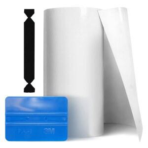 VViViD 새틴 투명 페인트 보호 벌크 비닐 랩 필름 12인치 x 72인치, 3M 스퀴지 및 블랙 펠트 어플리케이터 포함