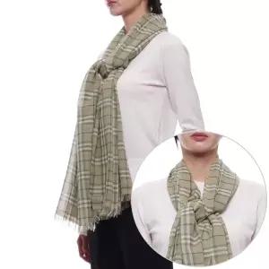 [롯데백화점]버버리 25SS 여성 체크 코튼 머플러 8109210 SKYLARK W 25S
