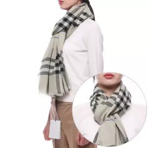 [롯데백화점]버버리 25SS 여성 체크 프린트 울 머플러 8085068 LICHEN W 25S
