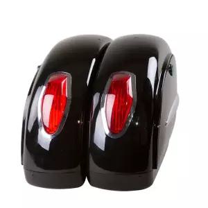 슈퍼커브 호환 오토바이 사이드백 가죽가방 바이크 리어 한쌍 오토바이