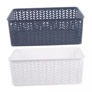 헤링본 오픈형 바스켓 4호 13L (색상랜덤)