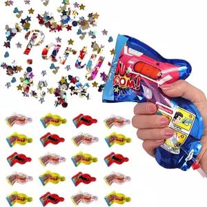 풍선 불꽃총 20PCS 파티 장난감 색종이 불꽃놀이 휴대용 팝퍼 새해 생일 크리스마스 결혼식을 위한 참신한