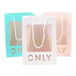 ONLY 투명창 쇼핑백 (대형) X10개 종이백 종이가방