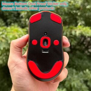 Fnatic x Lamzu Maya X / 클리어 블랙 탄소 섬유 방진 스티커 용 1 피스 마우스 바닥