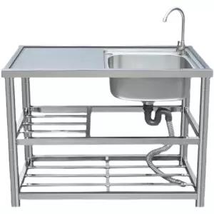 간이 싱크대 야외 세척대 이동식 워시볼 계수대 스테인리스 하부장 임시 업소용