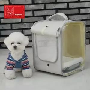 [반려] 레드퍼피 끌레 백팩 이동가방 다크베이지