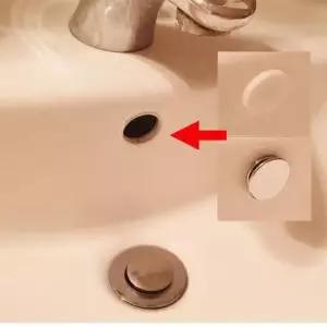 오버플로 마개 흰색실리콘 세면 세면대넘침관마개2개