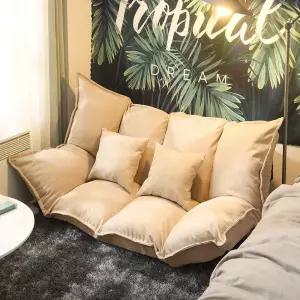 좌식 소파 2인 낮은쇼파 바닥 자취방 펜션 원목 스툴 컴팩트 등받이 패브릭 거실