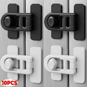 냉장고 도어용 10/1x 냉동고 잠금 장치 안전 래치 개방 방지 가정용 다기능 캐비닛 버클