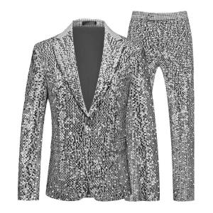 남성 트렌디 아이템 정장세트 펀칭 빅사이즈 투피스 HT1