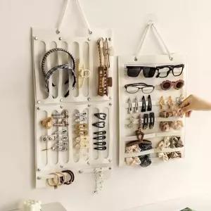 머리띠정리대 악세서리진열대 주얼리 수납행거 벽걸이 매전 진열 보관 장식수납행거 안경수납 핀 띠 헤어