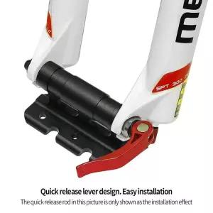 고정식 자전거 캐리어 풀 스탠다드 지원 QR 스루 액슬 부스트 포크 스탠드 MTB 로드 바이크 루프 브래킷