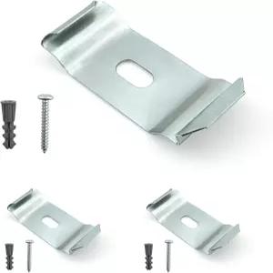 장착 나사와 플러그가 있는 1-1/2인치 헤드레일용 놀라운 드레이퍼 하드웨어 수직 블라인드 브래킷 클립 -