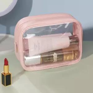 클리어 화장품 보관 투명 메이크업 여행용 파우치 소품 정리 지퍼