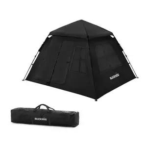블랙독 자동 원처치 텐트 팝업 캠핑 차박 백패킹 텐트 리빙쉘 돔 몽골 BD-ZP005 블랙코팅 
