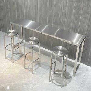 스텐 바테이블 주방 키친 스툴 160x40x105 칵테일 공간활용