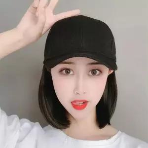 유니크 가발모자 단발머리 20대여성 캡모자 러닝캡