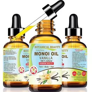 Botanical Beauty MONOI 오일 바닐라 - 코코넛 오일과 빈 오일의 티아레 플라워 100% 자연유래 50ml(2액량