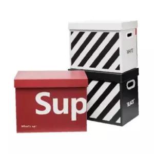 수납함 종이 정리함 이사박스 다용도 27x20x17cm