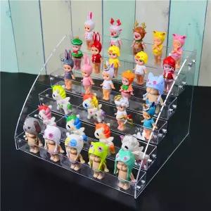 아크릴 계단식 투명 인테리어 피규어 장식장 선반