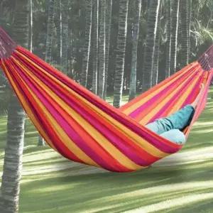 [반려] 캠핑 캔버스 160x280 패밀리용 야외침대 해먹