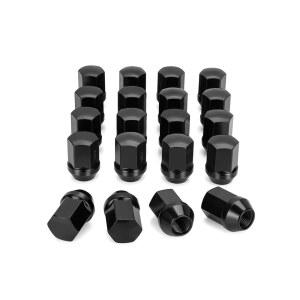 [미국배송] M14X1.5 러그 너트 핏 캐딜락 CTS 쉐보레 카마로 닷지 충전기 챌린저 테슬라 20PCS OEM/재고 스타일 블랙 14MMX1.5 휠 7/8