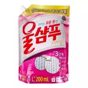 애경 울샴푸 오리지널 1.4리터 리필형 - O