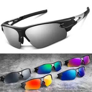 편광 자전거 고글 스포츠 선글라스 실버미러