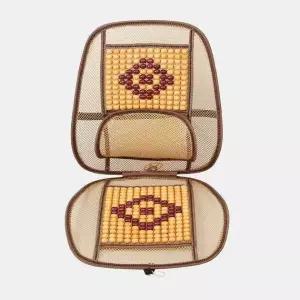 원목 더블 자동차 등받이 시트브라운 차량용