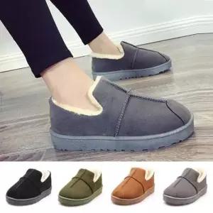 겨울신발 모카신 그레이색상 털신발 퍼로퍼 스웨이드
