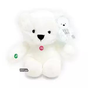 누리베어 녹음인형 25cm 화이트 애착 곰인형 말하는