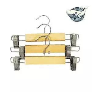 원목 집게 어린이 바지 걸이 아기 의류 정리함