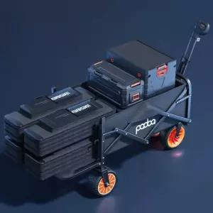 전동웨건 전동카트 트레일러 웨건 광폭타이어 접이식카트