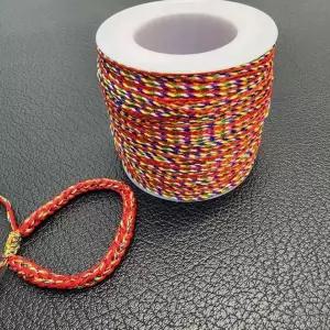 불교용품 칠석 꼬임 오색실 매듭 끈 팔찌 만들기 재료