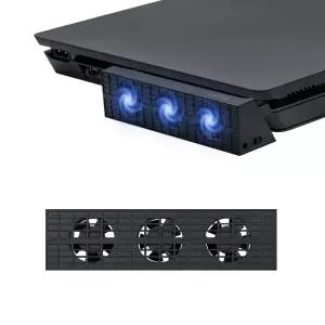 맥바젤 도베 인텔리전트 외장 자동 온도 제어 3-팬 냉각 쿨러 PS4 슬림 게임 콘솔 또는 프로용 아님